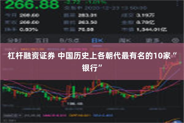 杠杆融资证券 中国历史上各朝代最有名的10家“银行”