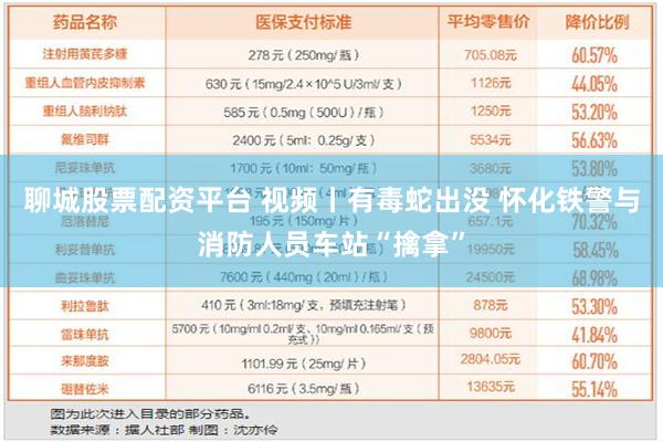 聊城股票配资平台 视频丨有毒蛇出没 怀化铁警与消防人员车站“擒拿”