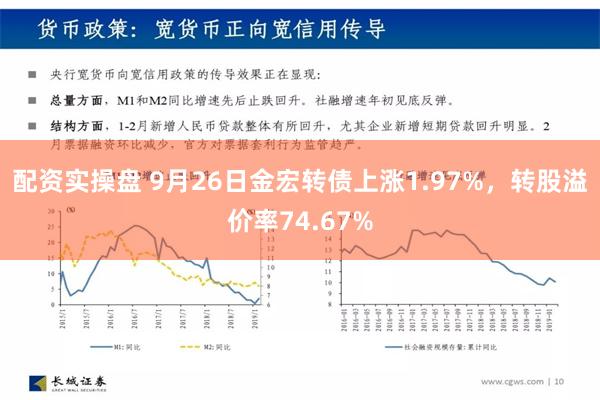 配资实操盘 9月26日金宏转债上涨1.97%，转股溢价率74.67%