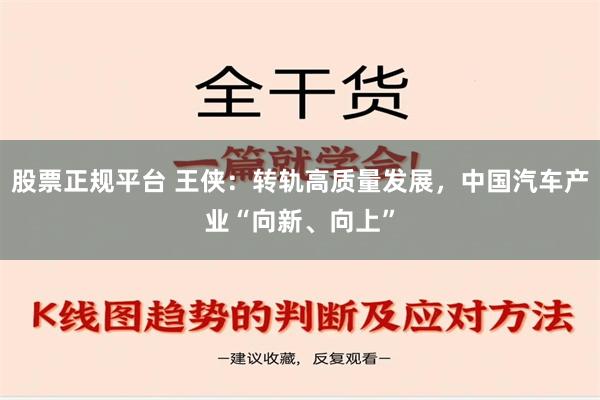 股票正规平台 王侠：转轨高质量发展，中国汽车产业“向新、向上”