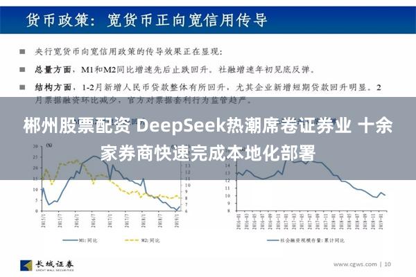 郴州股票配资 DeepSeek热潮席卷证券业 十余家券商快速完成本地化部署